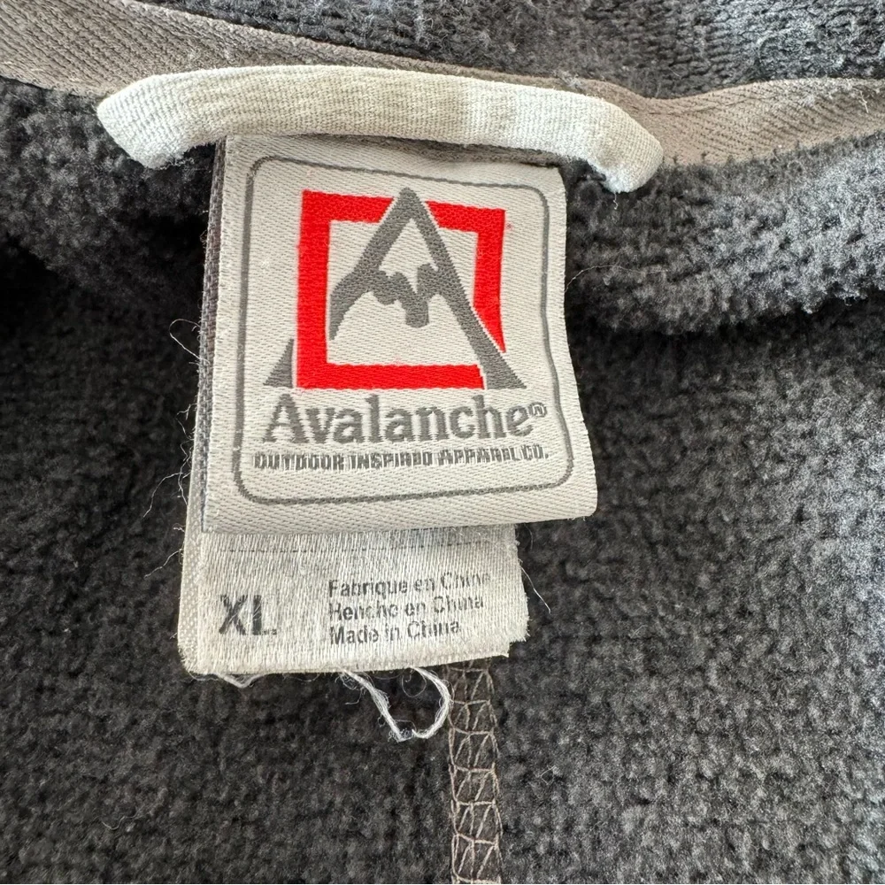 Avalanche Thermal Outdoors Sweatshirt Women's size XL Grey Zip Up Sweater - Picture 4 of 12